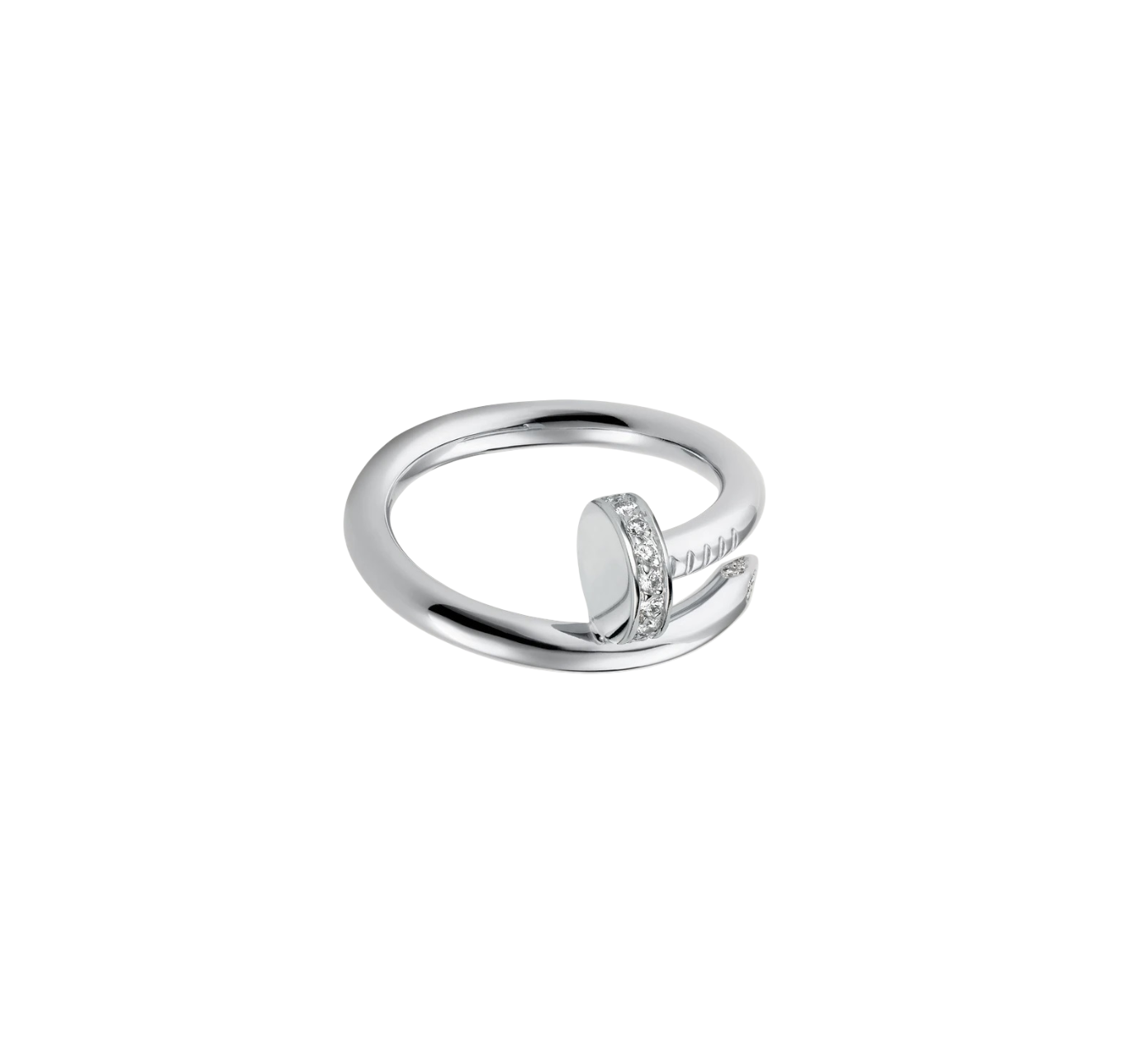 Juste un Clou ring, classic model, diamonds