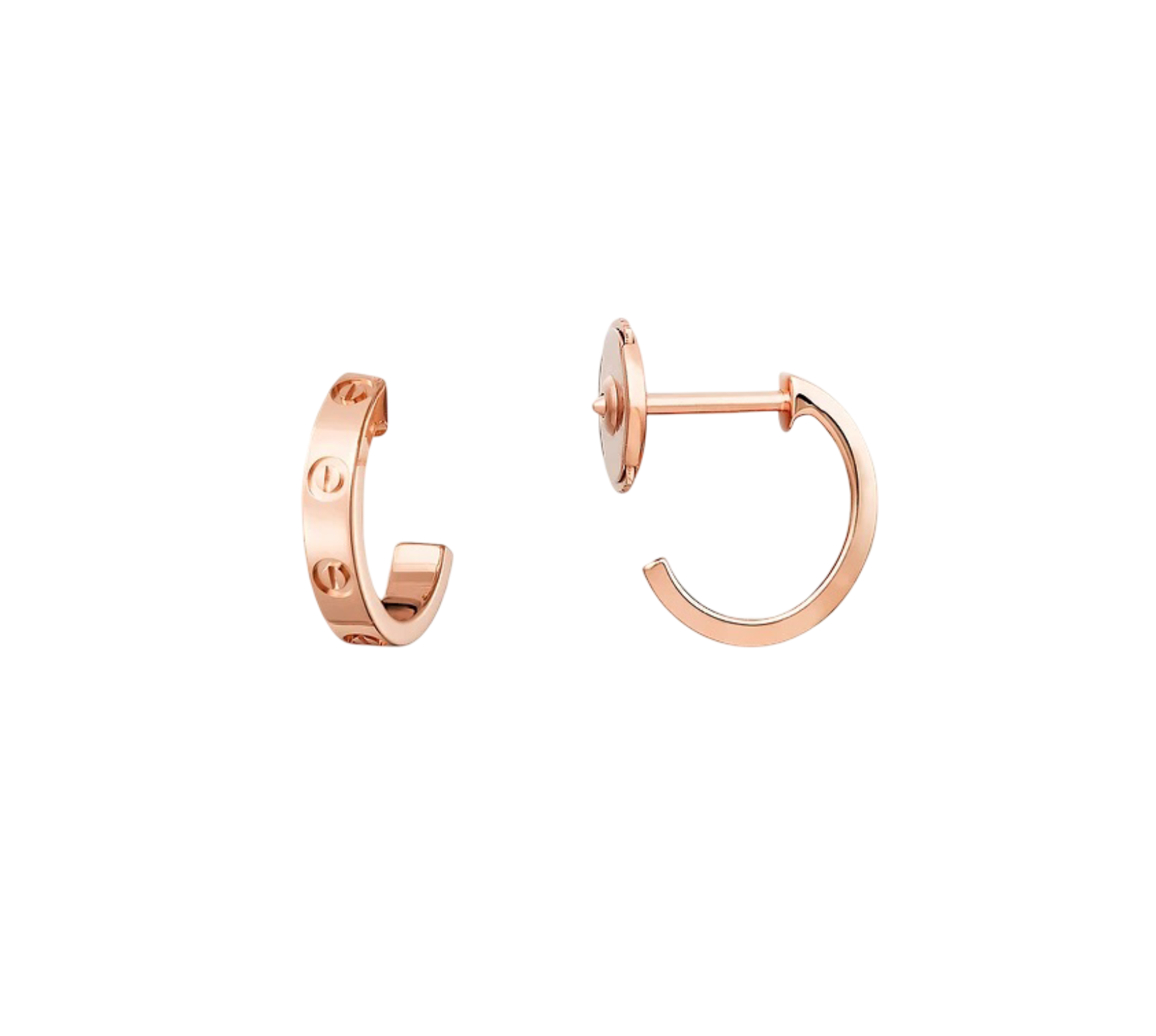 LOVE hoop earrings, small model