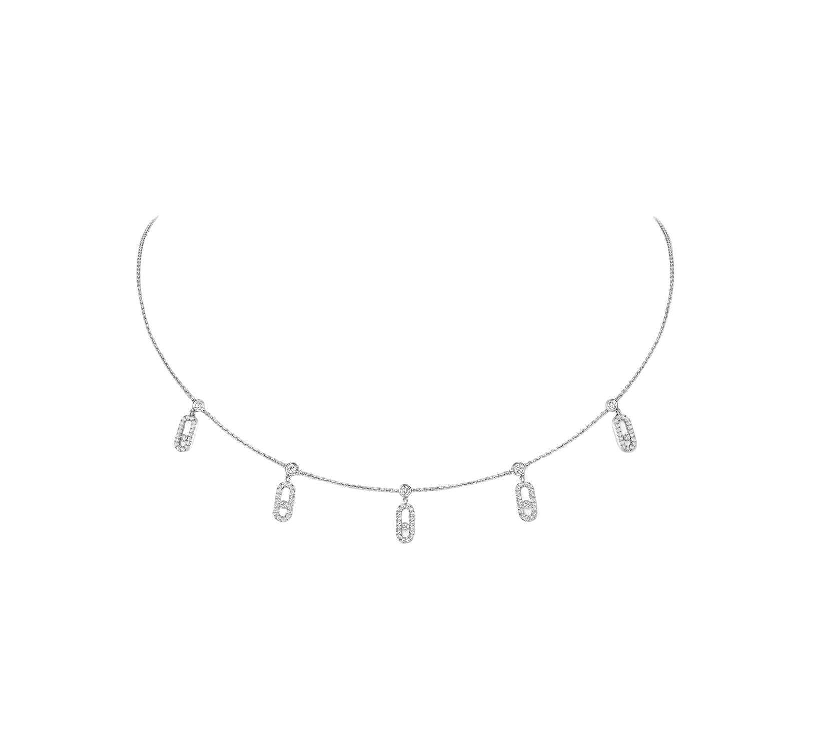 Collier choker Move Uno pavé