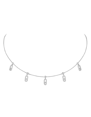 Collier choker Move Uno pavé